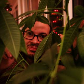 Dave B's Glasses and Foliage Portrait