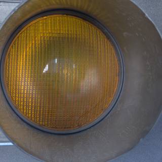 Illuminating Yellow Traffic Light