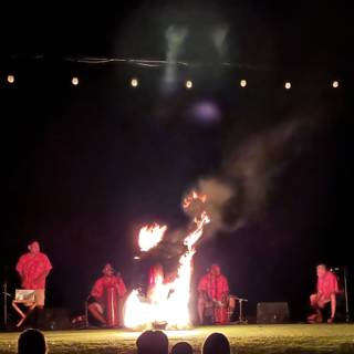 Bonfire at the Maui Concert