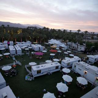 Aerial View of Coachella 2011 Outdoor Event