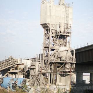 Towering Factory Crane