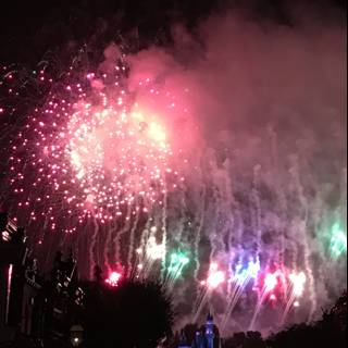 Spectacular Disneyland Fireworks Display