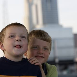 Two Boys and the Cityscape