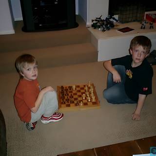 Chess Match on the Living Room Rug