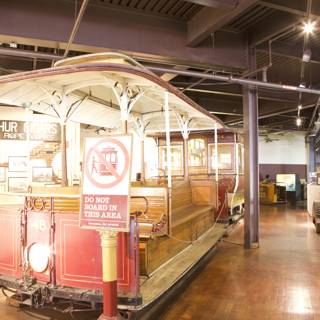 Trolley Car Exhibit in Museum