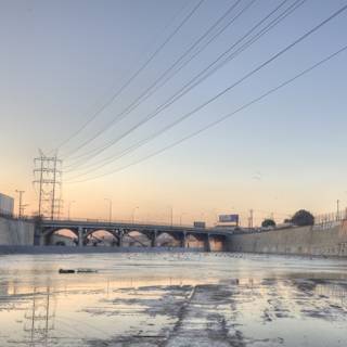 Towering above the LA River