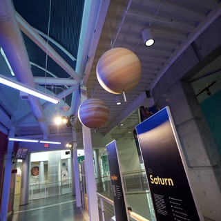 Saturn Exhibit at Chabot Space and Science Center
