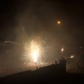 Explosive Fireworks Display