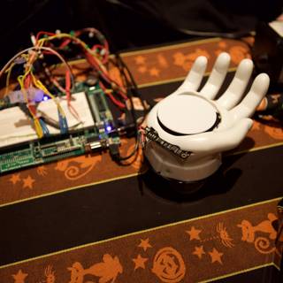 A Gloved Hand Commands Technology