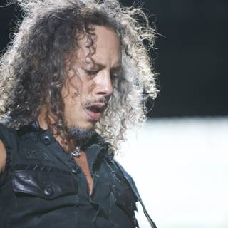 Kirk Hammett Rocking Out at the Big Four Festival