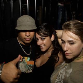 Nightclub Portrait with Fedora and Necklaces