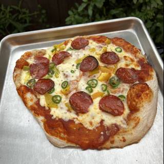 Delightful Pepperoni Pizza on a Pan