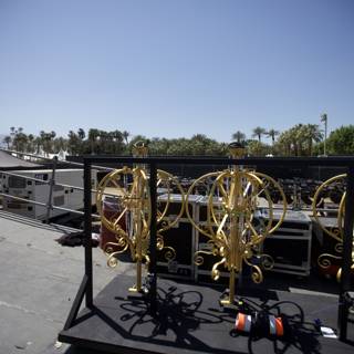 Golden Bikes on the Coachella Stage