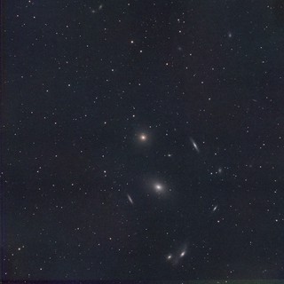 M84 and Markarian's Chain - Virgo Galaxy Cluster