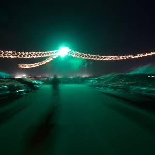 Mysterious Green Flare Lights Up Coachella Night Sky