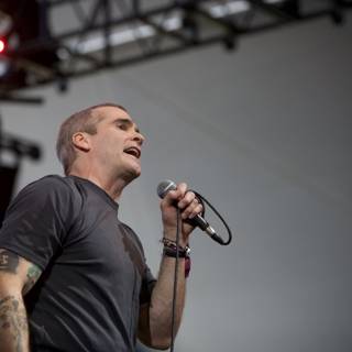 Tattooed Singer Henry Rollins Lights Up Coachella Stage