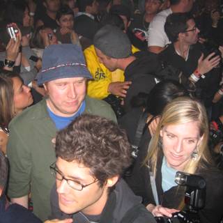Blue Fedora in the Night Crowd