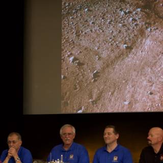 Men at a Mars Press Conference
