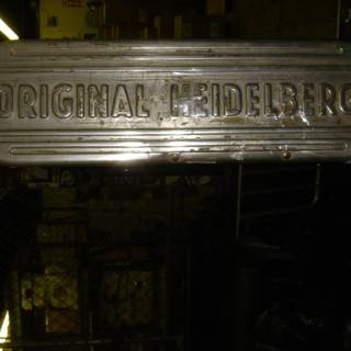 Original Hilberts Metal Sign