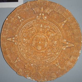 Mayan-inspired Wooden Plate