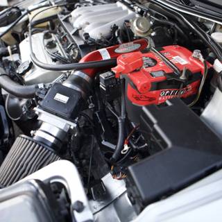 Red Air Filter Revs Up Engine