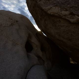 Sunburst through a Natural Rock Arch