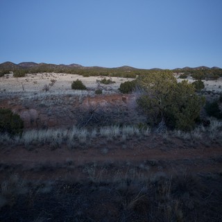 Desert Twilight Over New Mexico Scrubland