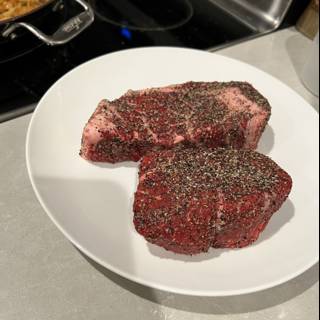 Juicy Beef Steaks with Spices