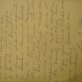 A Handwritten Letter from 2004