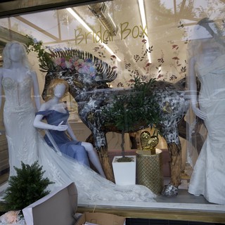 Bridal Box Wedding Dress Boutique Window Display