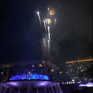 Fountain Fireworks at Civic Center Mall