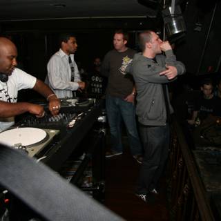 DJ Justin F spinning beats at the local pub