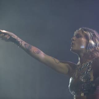 Tattooed Singer Takes the Stage
