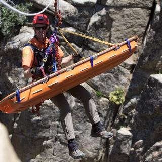 Highlining with a Raft
