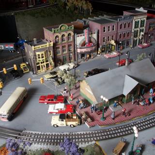 A bustling metropolis on the model train tracks