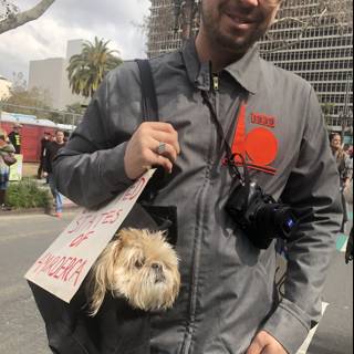 Urban Photographer and his Canine Companion