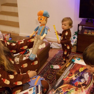 Family Christmas Morning with Blippi Toy Surprise