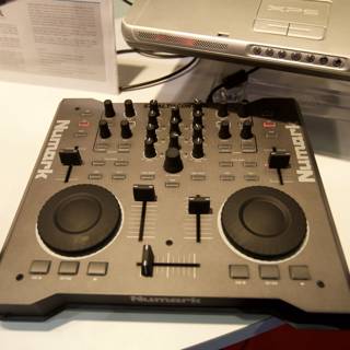 DJ Setup with High-Tech Gear