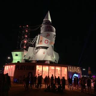 Rocket Tower at Night
