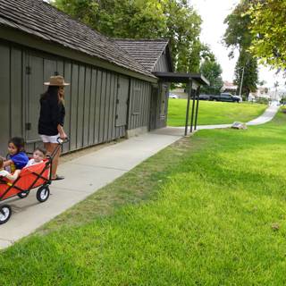 Summer Stroll with Wagon in Tow