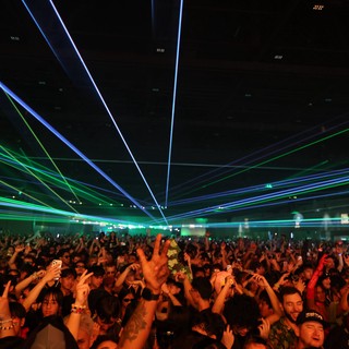 Laser Light Show Electrifies Wobbleland 2026 Crowd