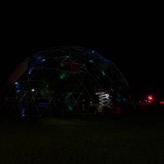 Illuminated Dome in the Night Sky