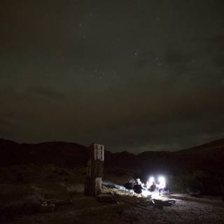 Desert Night under Firelight