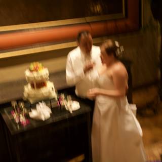 Wedded Bliss with Cake and Gowns