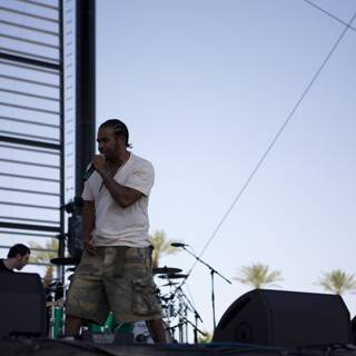 Pharoahe Monch performing on stage at Coachella Saturday 2007