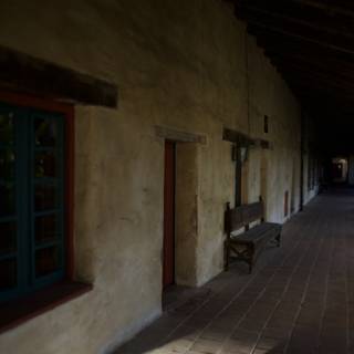 The Corridor of Flagstone and Benches