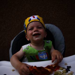 Wesley's First Pizza Party!