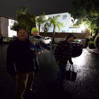 apartment complex parking lot