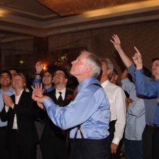 Guests Erupt in Excitement at Wedding Reception