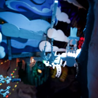 Meow Wolf Immersive Art Installation at Night